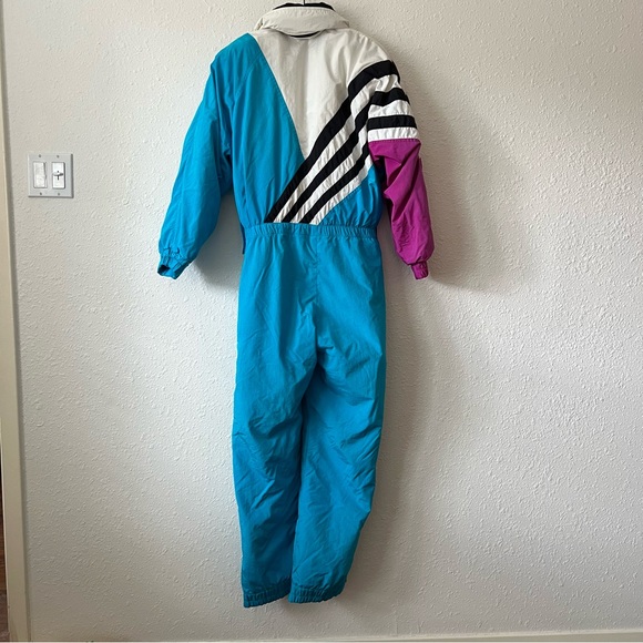 OSSI Vintage 1980s/1990s Skiwear Snowsuit/Jumpsuit Women Size 8 - Picture 3 of 9